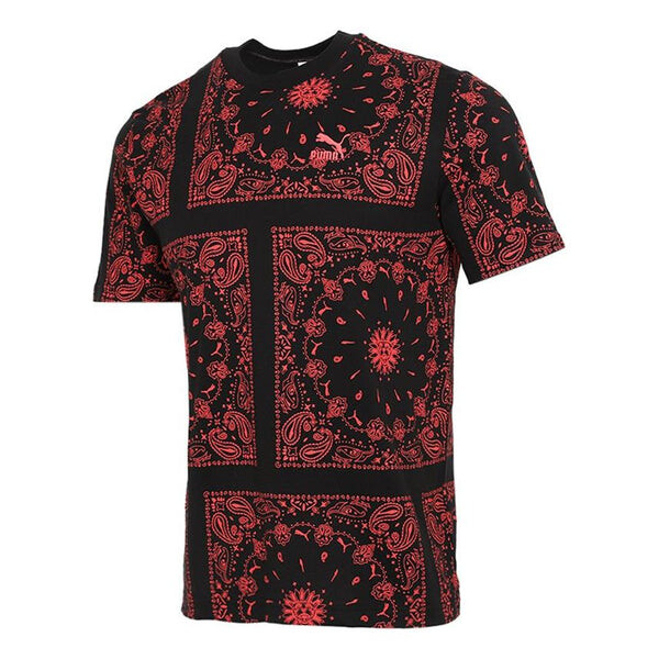 

Футболка ob all over print t-shirt 'red' Puma, красный