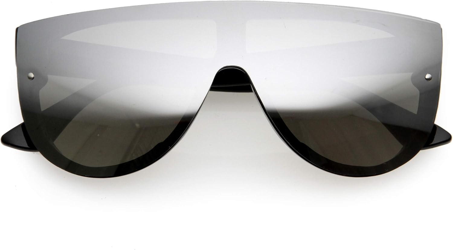 

Солнцезащитные очки zeroUV 80-х годов в бейсбольном стиле, мужские спортивные очки с зеркальными линзами, женские очки для велоспорта, защитный козырек с обтекаемой формой, Black / Silver