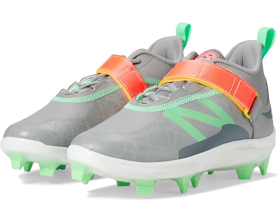 

Кроссовки New Balance Kids Lindor 2, цвет Team Away Grey/Neon Dragonfly