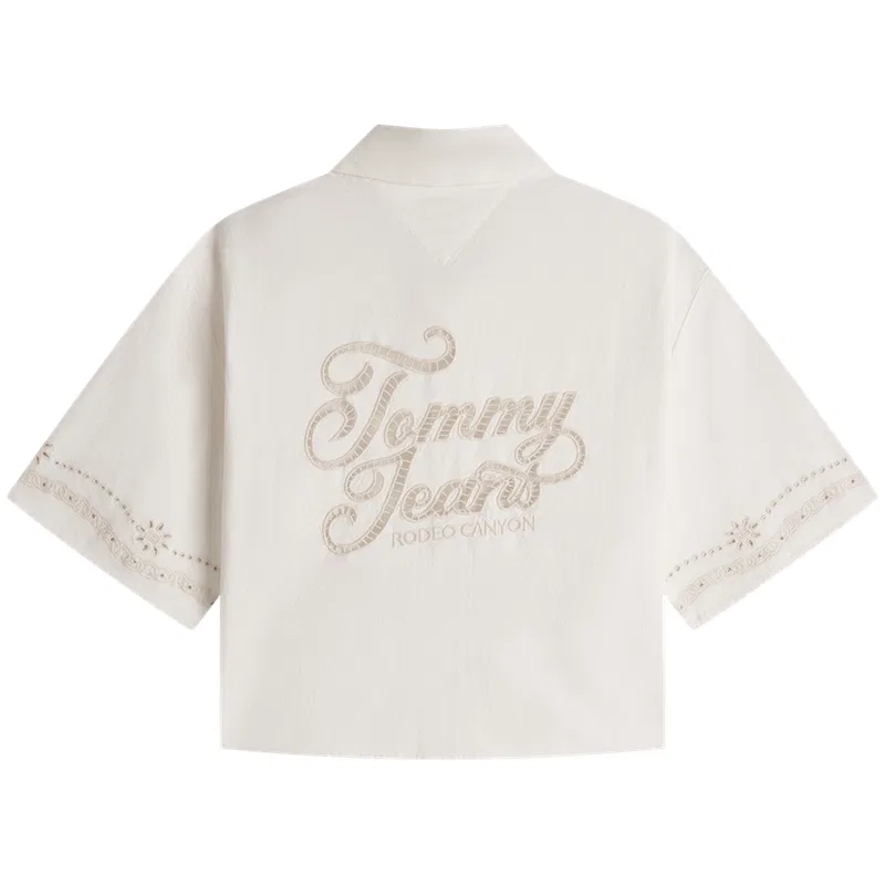 Рубашка женская ecru YBH Lapel Moderate Shirt Tommy Hilfiger — фото 3