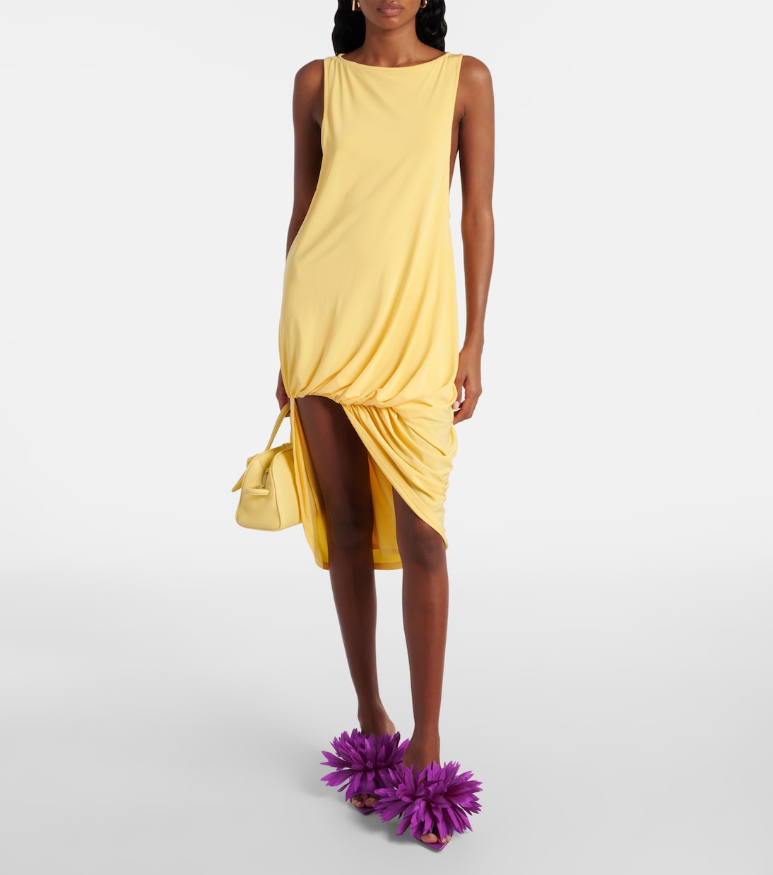 Туфли-лодочки Daniah 85 из креп-сатина с украшением Gianvito Rossi, Orchid — фото 3