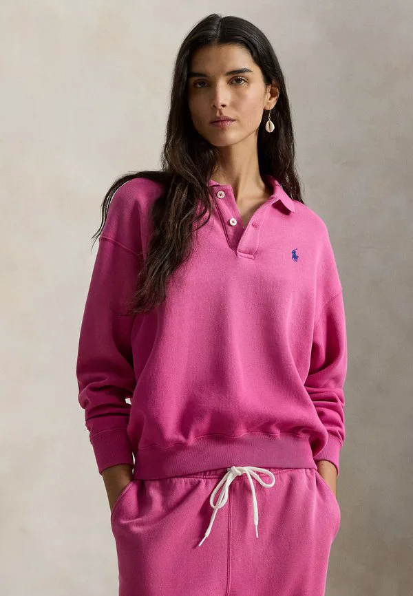 

Толстовка с воротником-стойкой Polo Ralph Lauren, Accent Pink, Розовый, Толстовка с воротником-стойкой Polo Ralph Lauren, Accent Pink