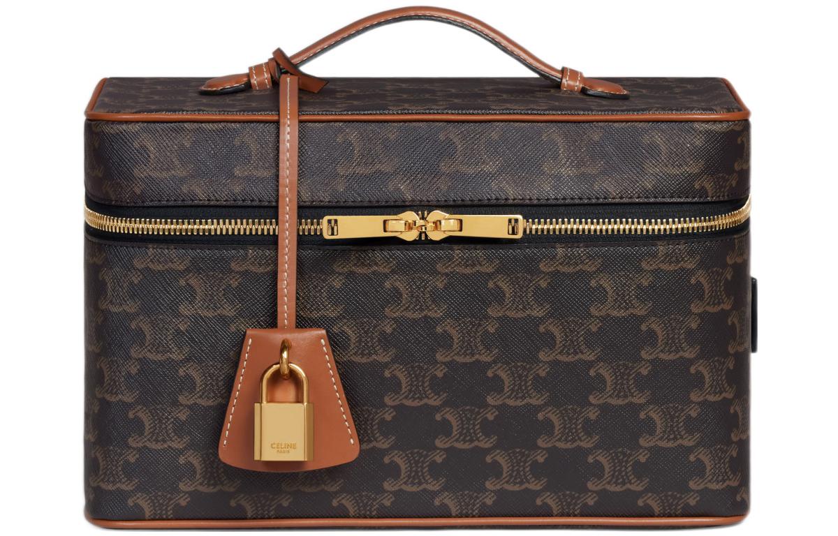 

Celine Косметичка из коровьей кожи, женский цвет, светло-коричневый