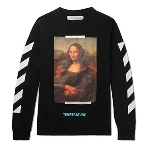

Худи Off-White Monalisa Diagonals Print Sweatshirt Men's Black, черный