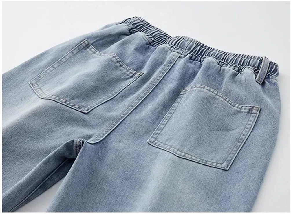 Джинсы свободные с запахом Men's, бежевый — фото 4
