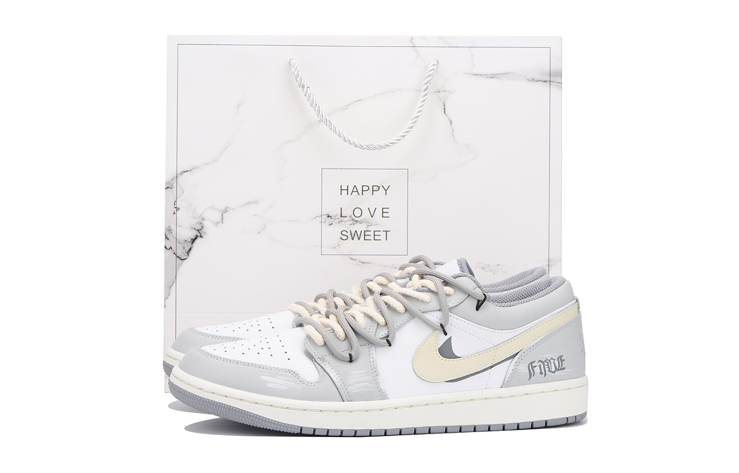 

Баскетбольные кроссовки Air 1 Vintage Men Low-Touch Grey White Jordan