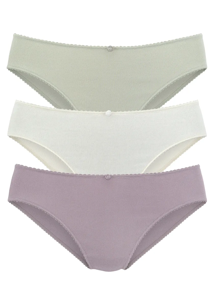 

Трусики Vivance Jazz-Pants (3 шт.) с изящными розочками спереди, кремовый