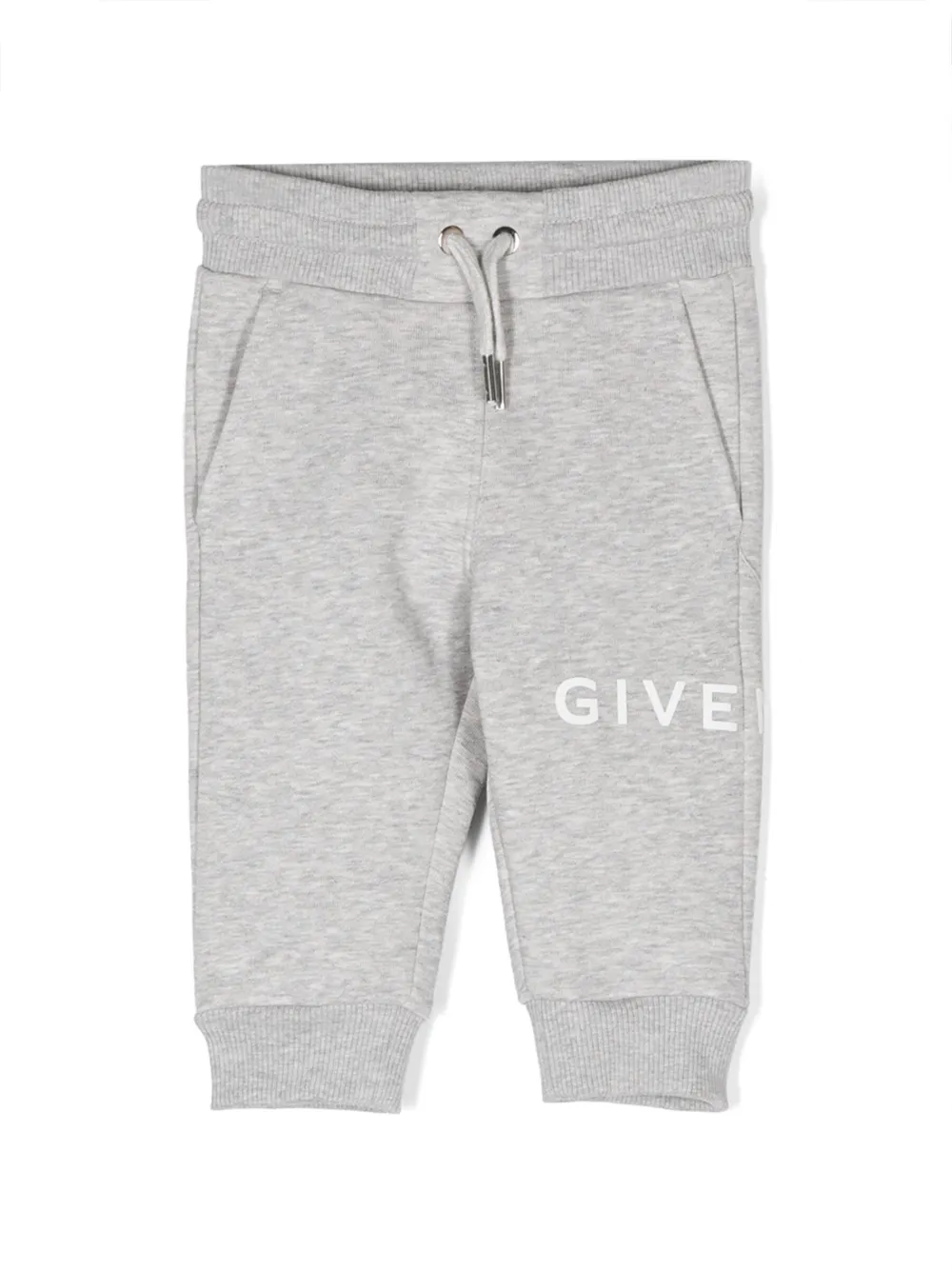 

Брюки с кулиской и логотипом Givenchy Kids, серый