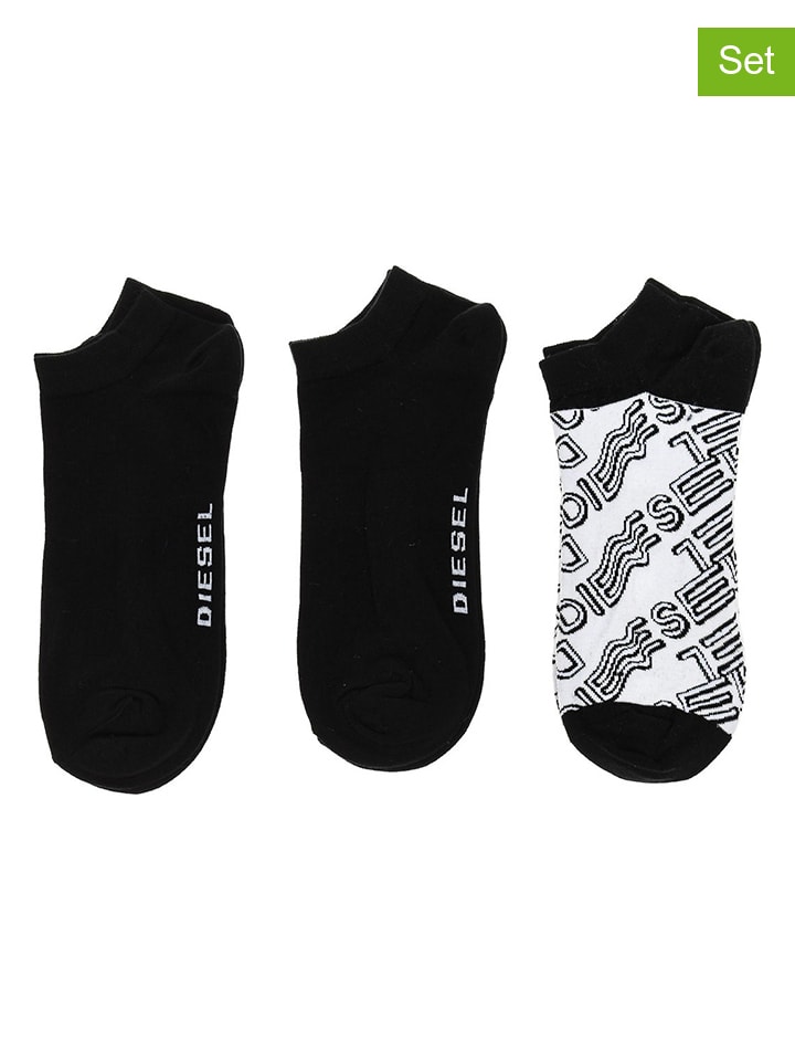 

Diesel Набор из 3 носков черно-белого цвета