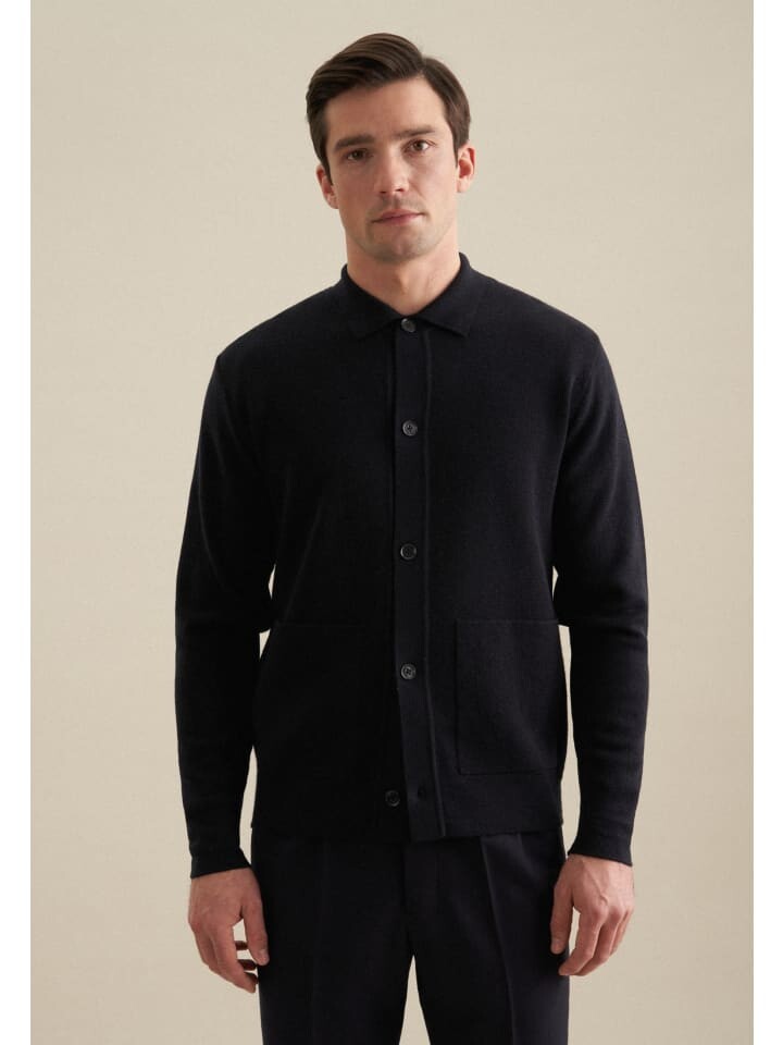 

Кардиган Seidensticker Jacke Regular, темно-синий