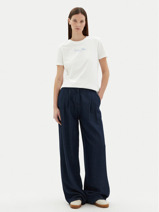 Футболка обычного кроя WW0WW45428 Tommy Hilfiger, белый — фото 2