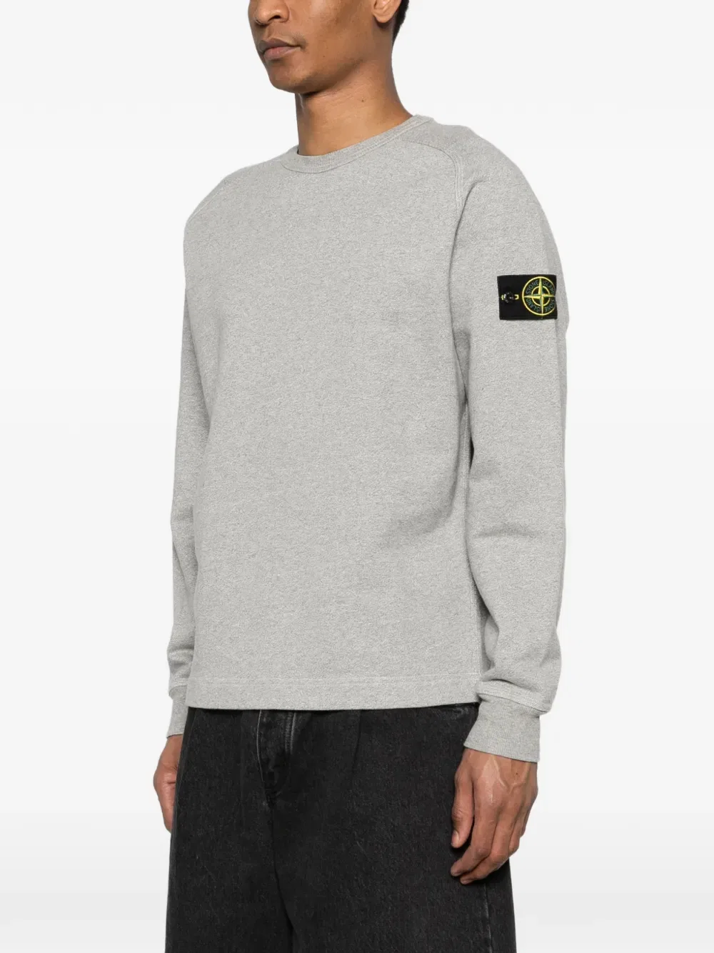 Толстовка с круглым вырезом Stone Island, серый — фото 3