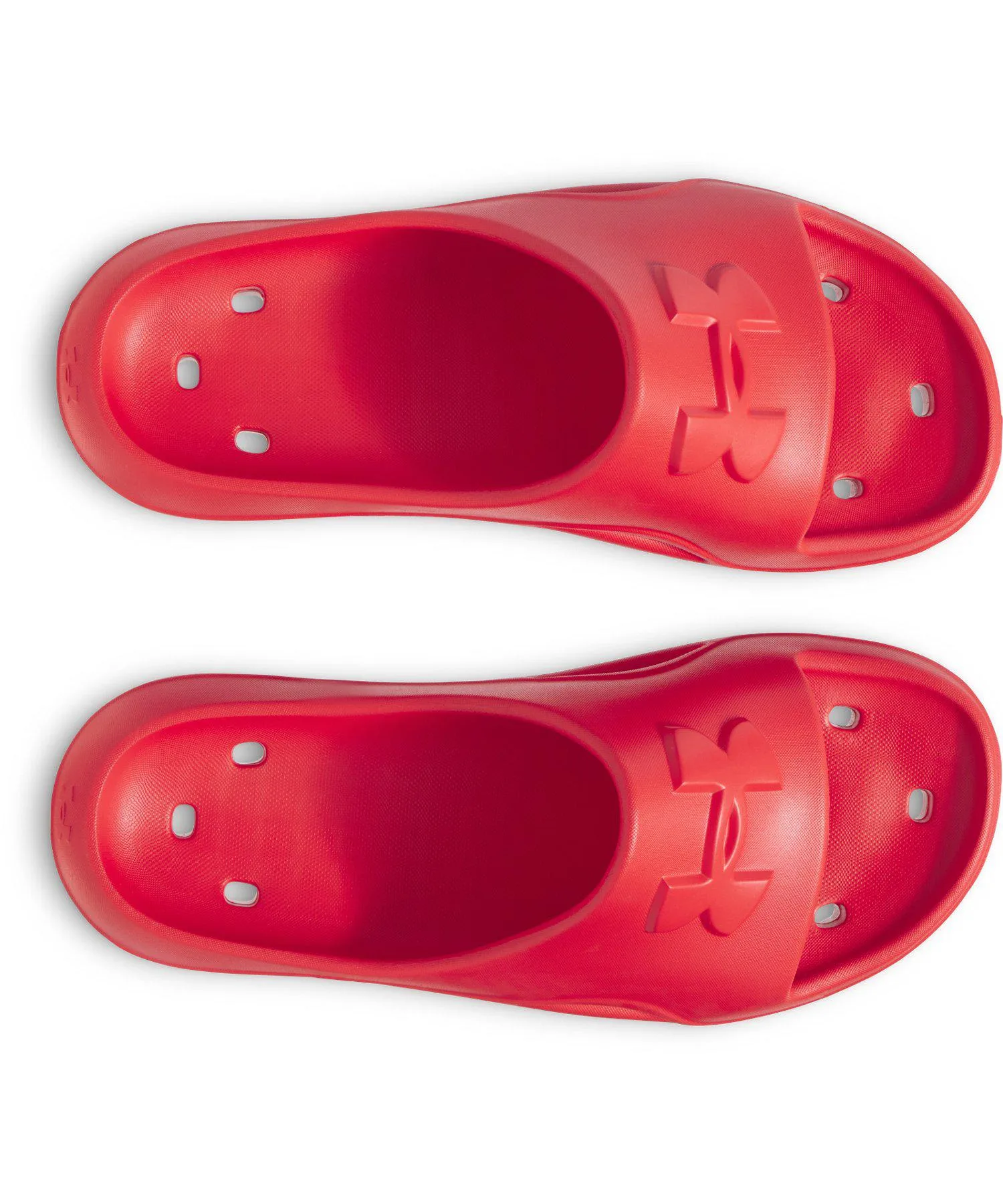 Мужские спортивные сандалии с быстрой сушкой UA ROCKER 5 SLIDE UNDER ARMOUR красные — фото 3