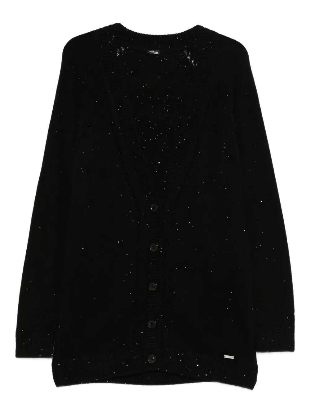 

Декорированный кардиган на пуговицах Kiton, черный