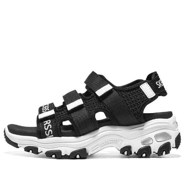 

Сандалии dlites sandals 'black white' Skechers, черный