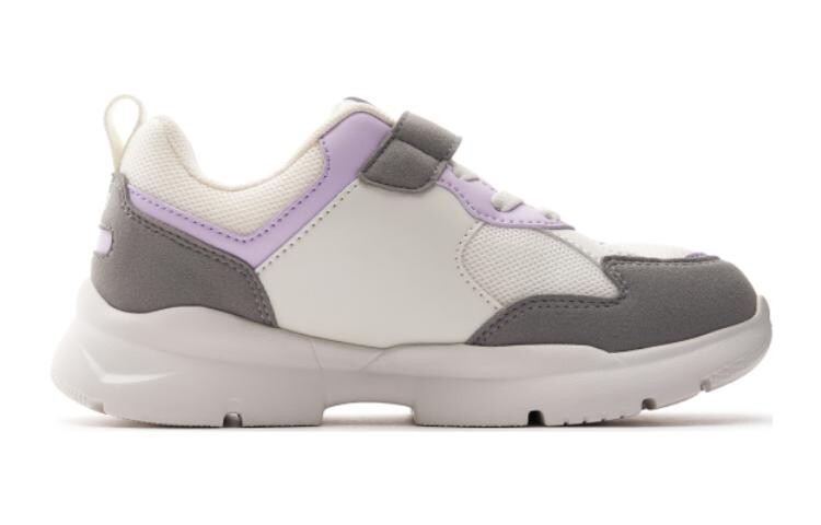 Кроссовки MLB Kids Lifestyle Shoes Kids Low-top Rice Gray Purple, фиолетовый — фото 2