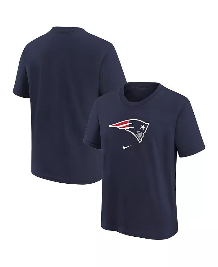 

Футболка с надписью Navy New England Patriots Team для мальчиков и девочек дошкольного возраста Nike