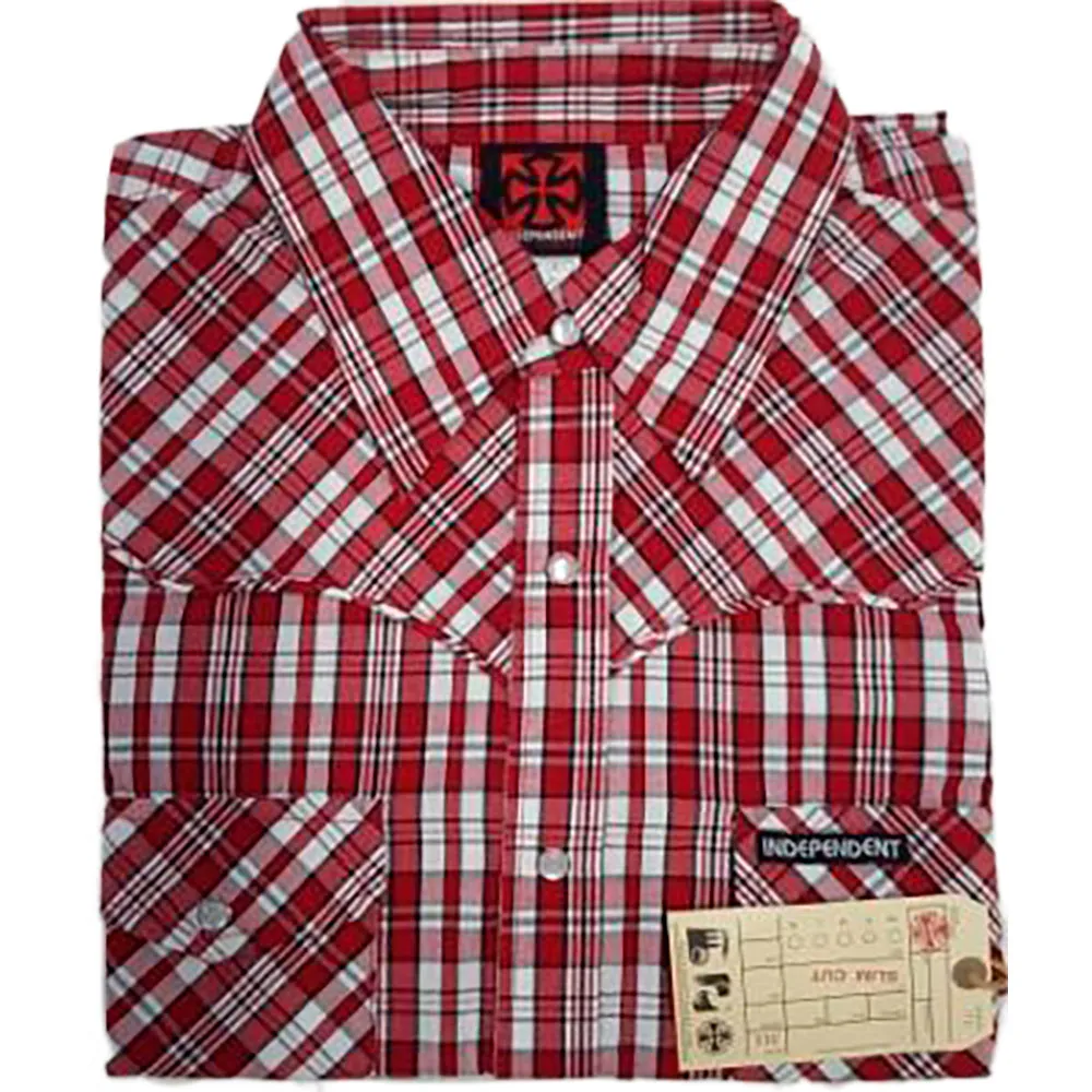 

Рубашка с длинным рукавом Independent The ranch red check, красный