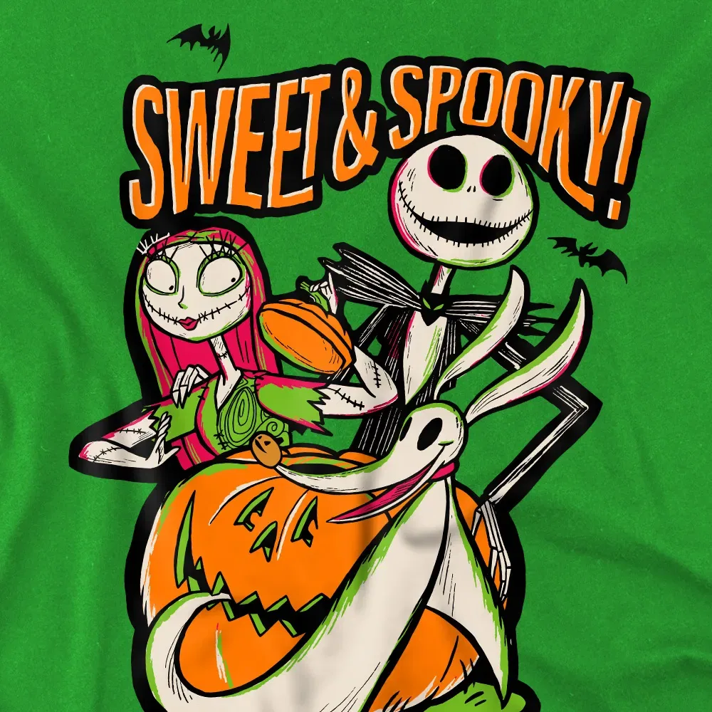 Детская футболка The Nightmare Before Christmas Disney, темно-зеленый — фото 2