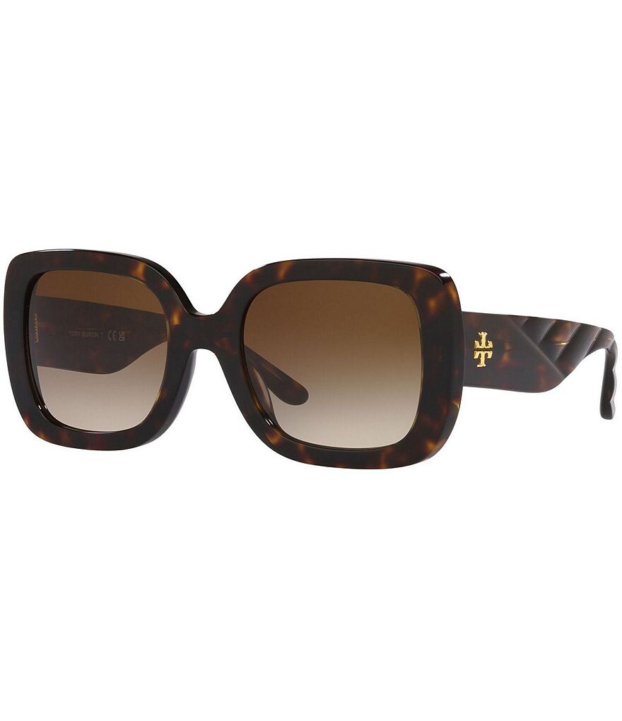

Женские солнцезащитные очки Tory Burch черепахового цвета с бабочкой, диаметр 54 мм, коричневый