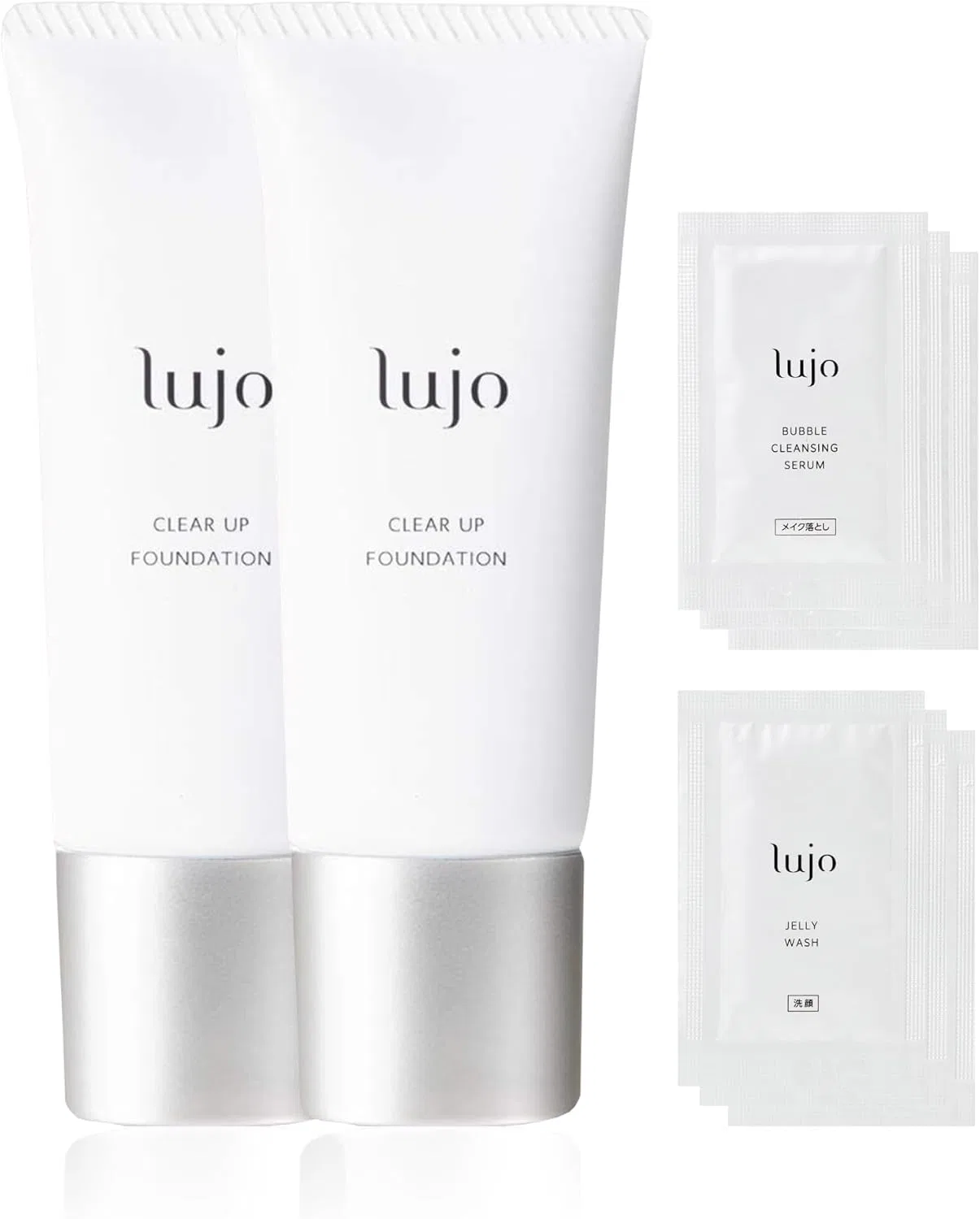 Тональное средство Lujo Clear Up Liquid Foundation бежевый, 2 бутылочки по 20 г