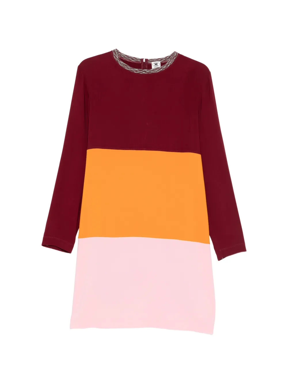 

Платье с цветовой блокировкой и украшением Missoni, красный