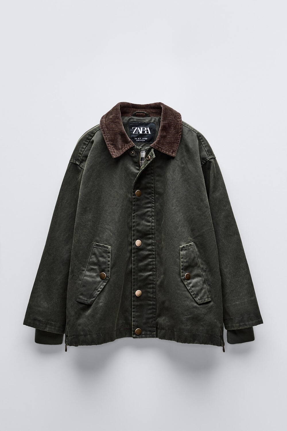 

Вощеная куртка ZARA, хаки