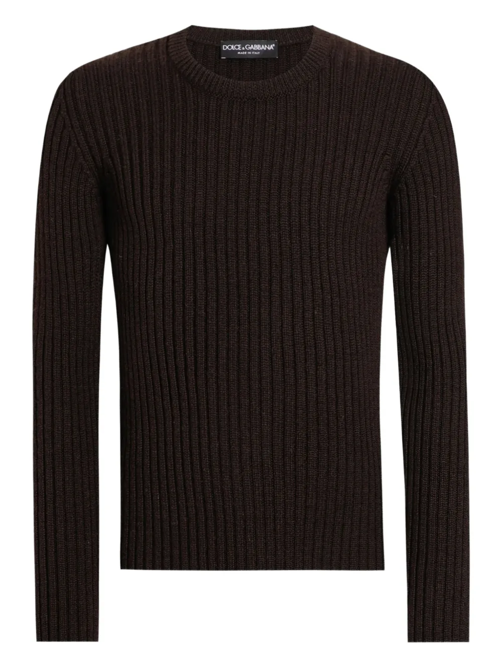 

Джемпер в рубчик DOLCE & GABBANA, коричневый