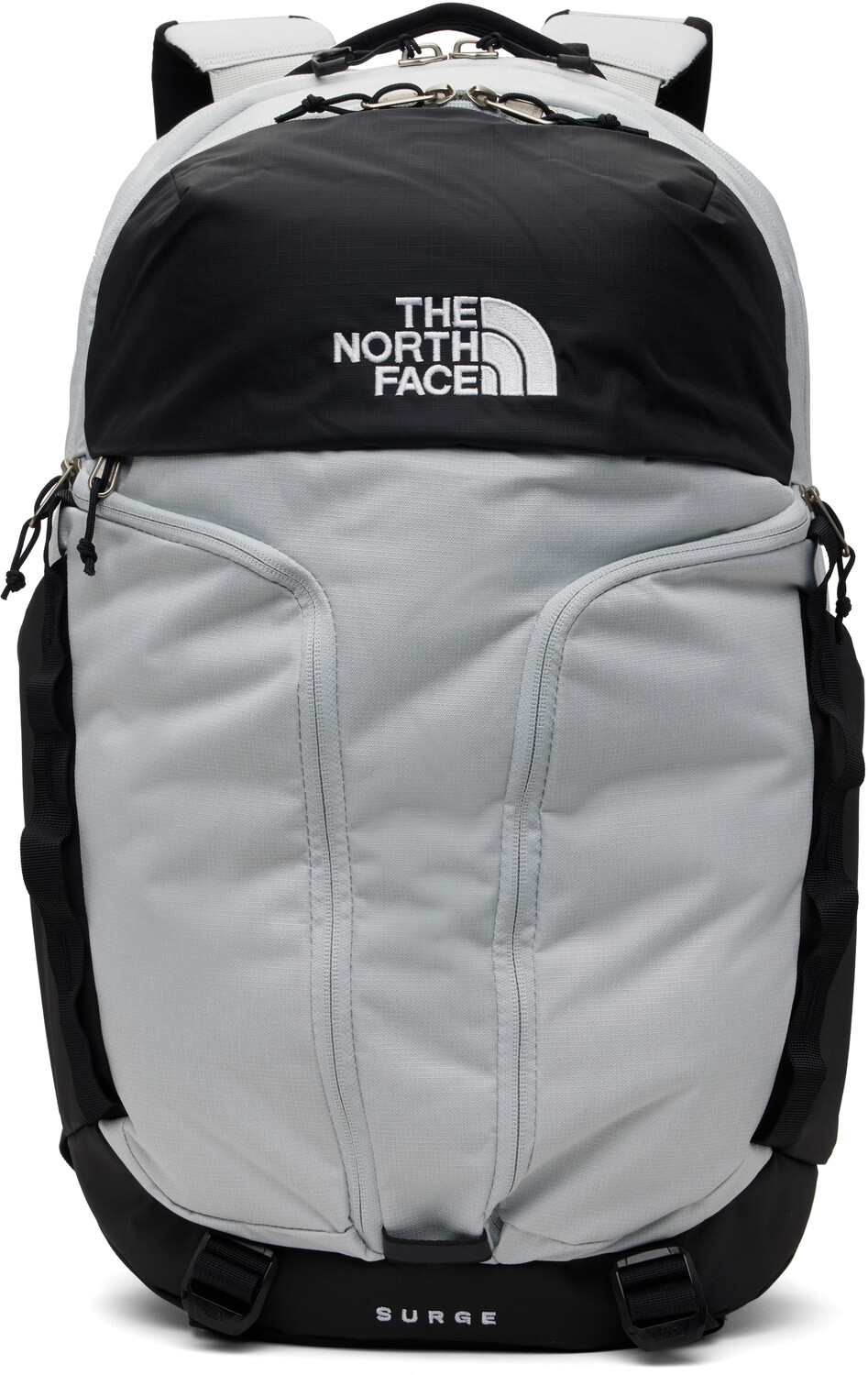 

Серо-черный рюкзак Surge The North Face, Tin grey dark heather/TNF Black