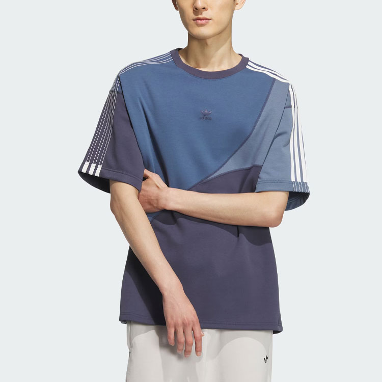 Adidas Originals Футболка унисекс темно-синяя — фото 4