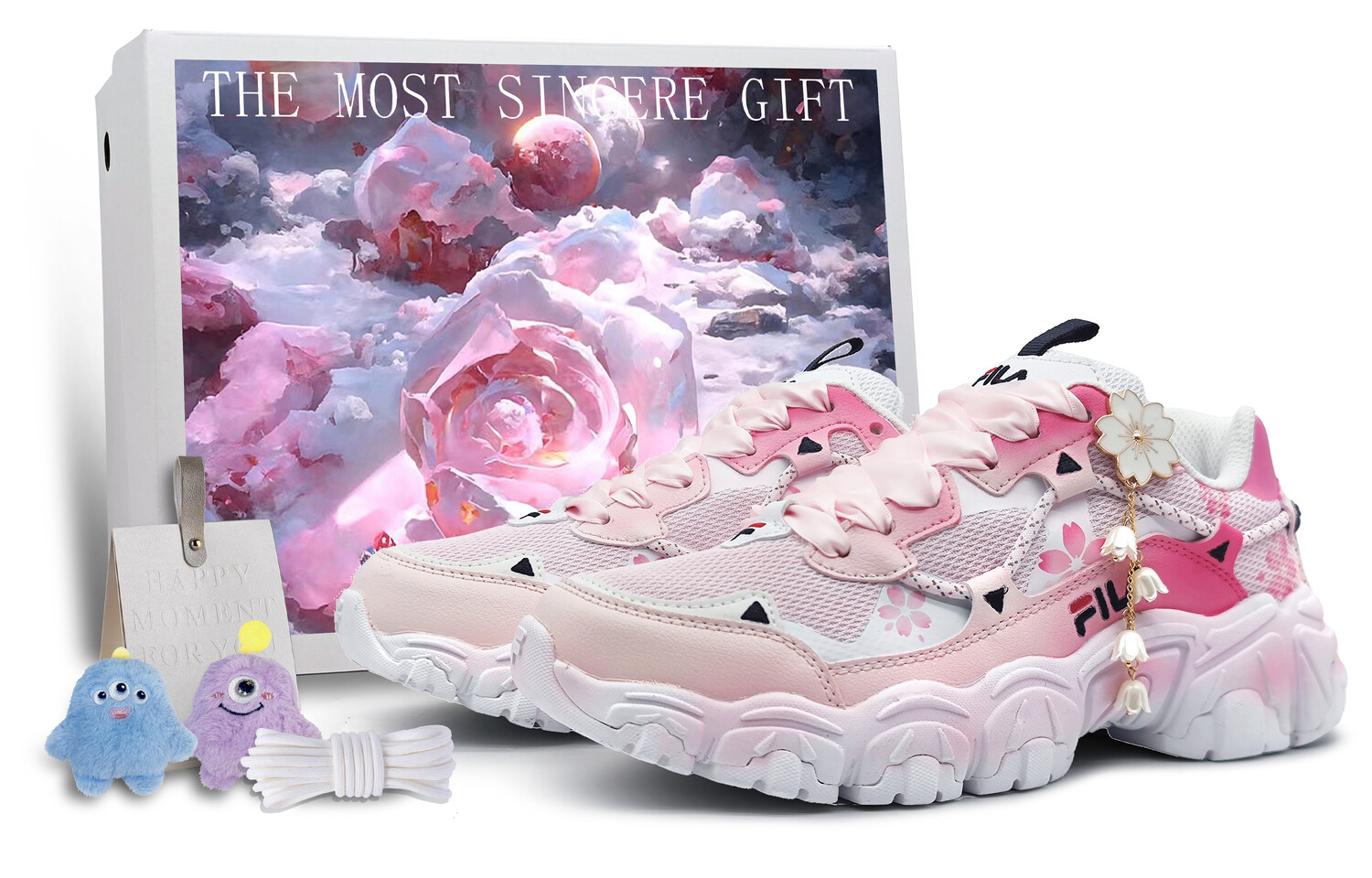 

Кроссовки FILA Cat Claw Lifestyle Shoes Unisex Low-top Pink/white, розовый