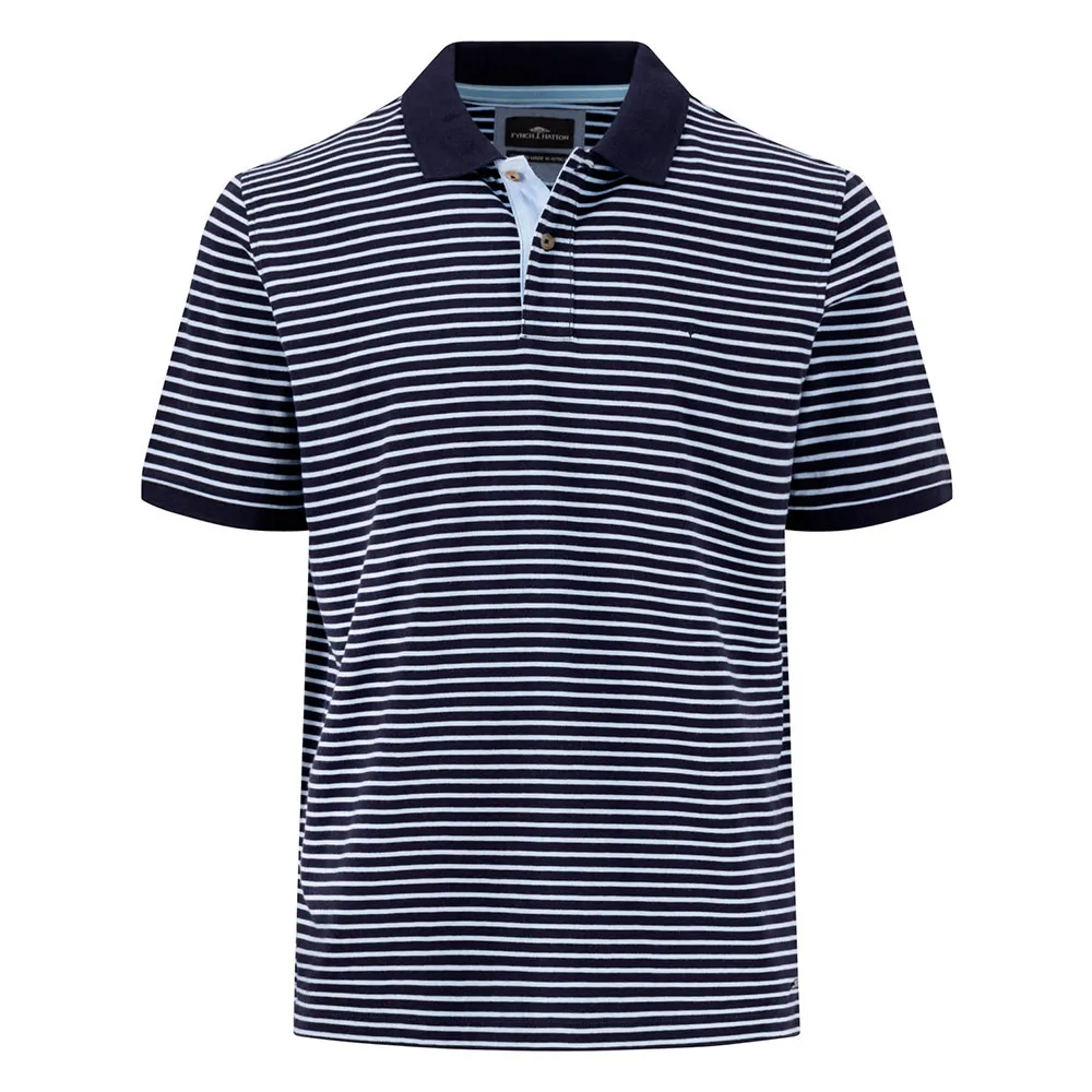 

Поло с коротким рукавом Fynch Hatton Striped, синий