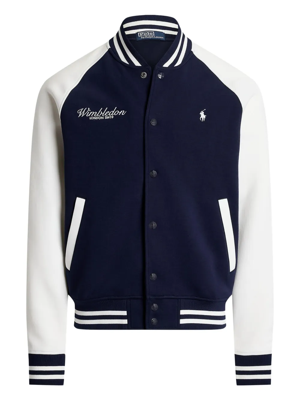 

Бомбер из коллаборации с Wimbledon POLO RALPH LAUREN, синий