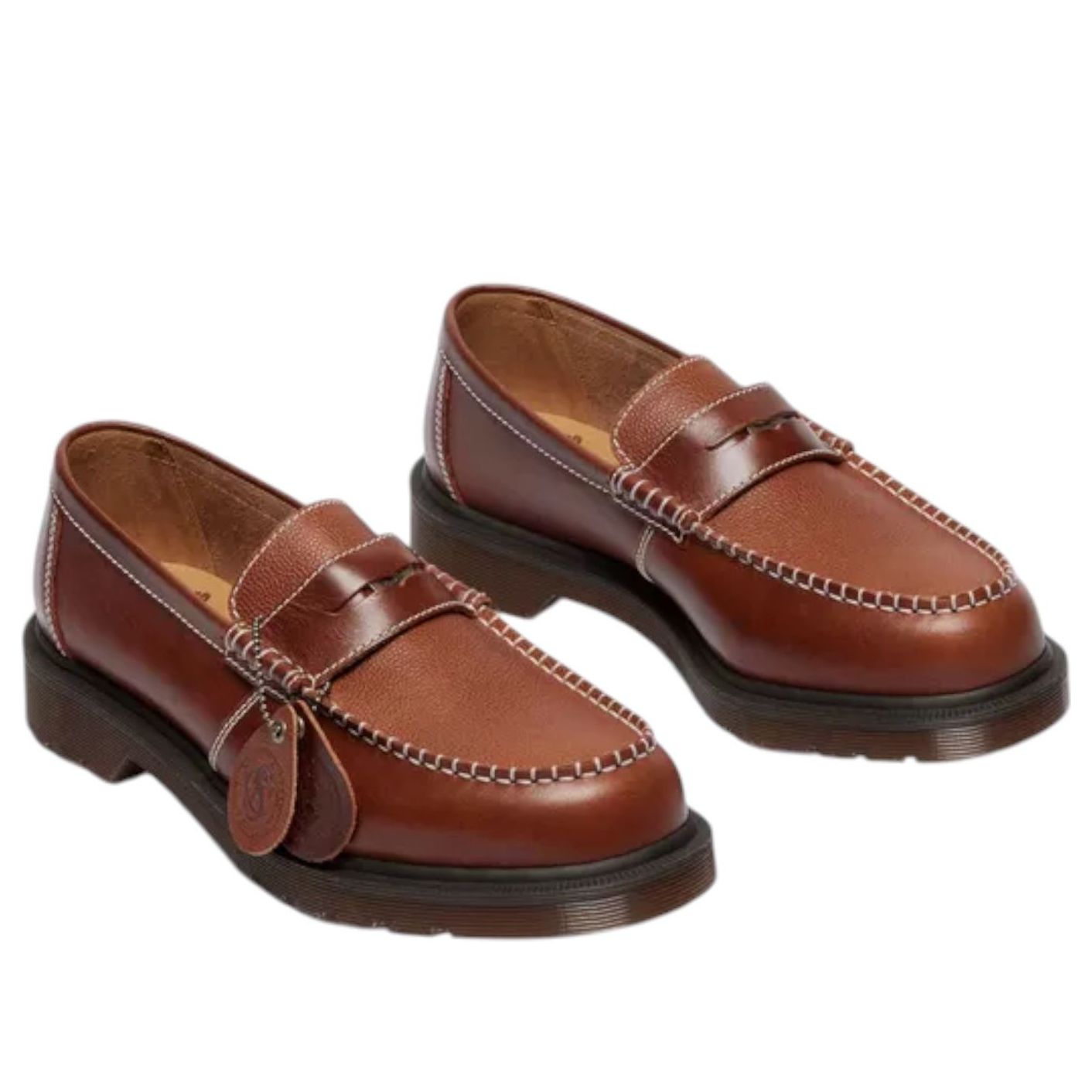 Лоферы Dr. Martens Penton Classic из телячьей кожи, цвет «янтарно-коричневый» — фото 2