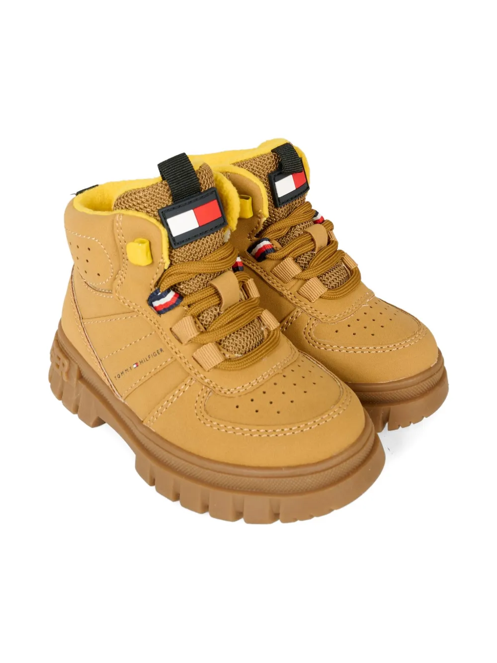 

Массивные ботинки на шнуровке Tommy Hilfiger Junior, коричневый