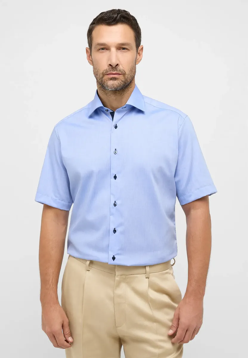 

Рубашка Eterna с короткими рукавами "MODERN FIT", синий