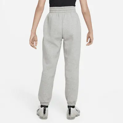 Брюки Nike Sportswear Club Fleece, цвет Dark Grey Heather/Base Grey/White — фото 3