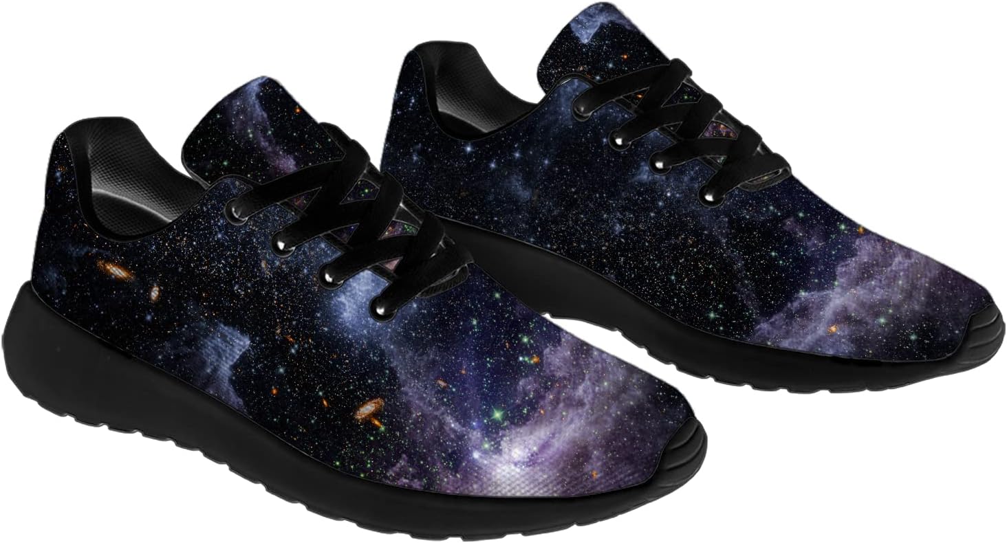 Кроссовки Horethy Galaxy для женщин и мужчин, беговые кроссовки, дышащие кроссовки для ходьбы и тенниса, космические кроссовки, подарки, мультиколор — фото 4
