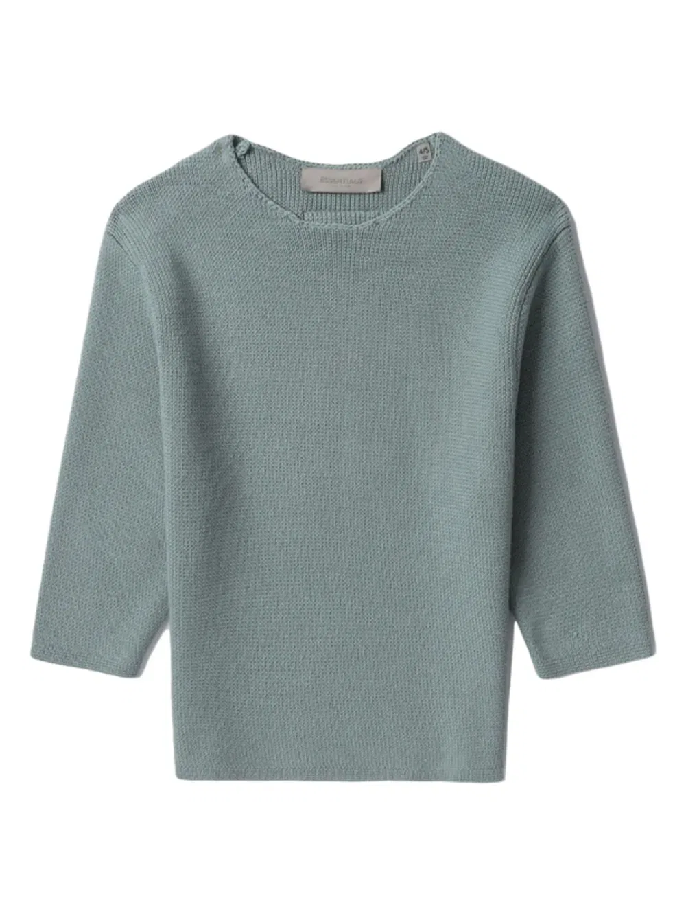 Вязаный джемпер с круглым вырезом Fear Of God Essentials, серый
