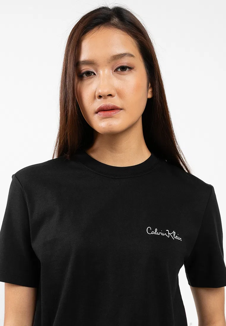 Футболка, классическая с графическим принтом, Calvin Klein Jeans, черный — фото 3
