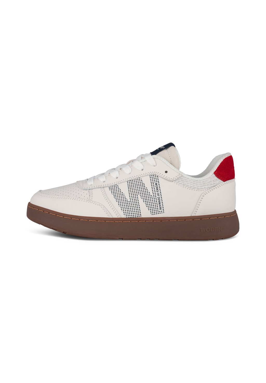 

Низкие кеды SNEAKERS FRODE Woden, слоновая кость