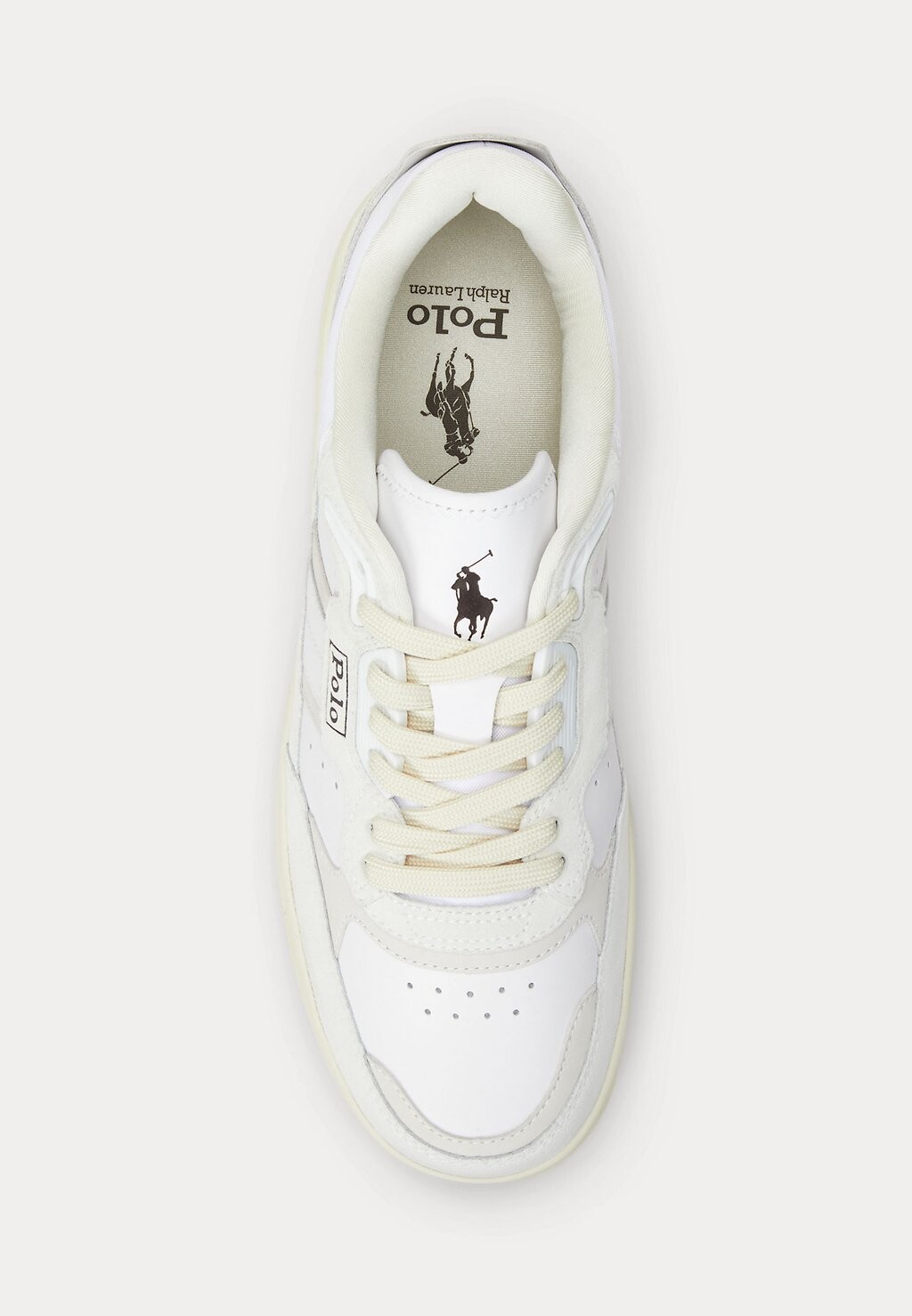 

Кроссовки на шнуровке MASTERS SPORT LEATHER-SUEDE SNEAKER Ralph Lauren, белый