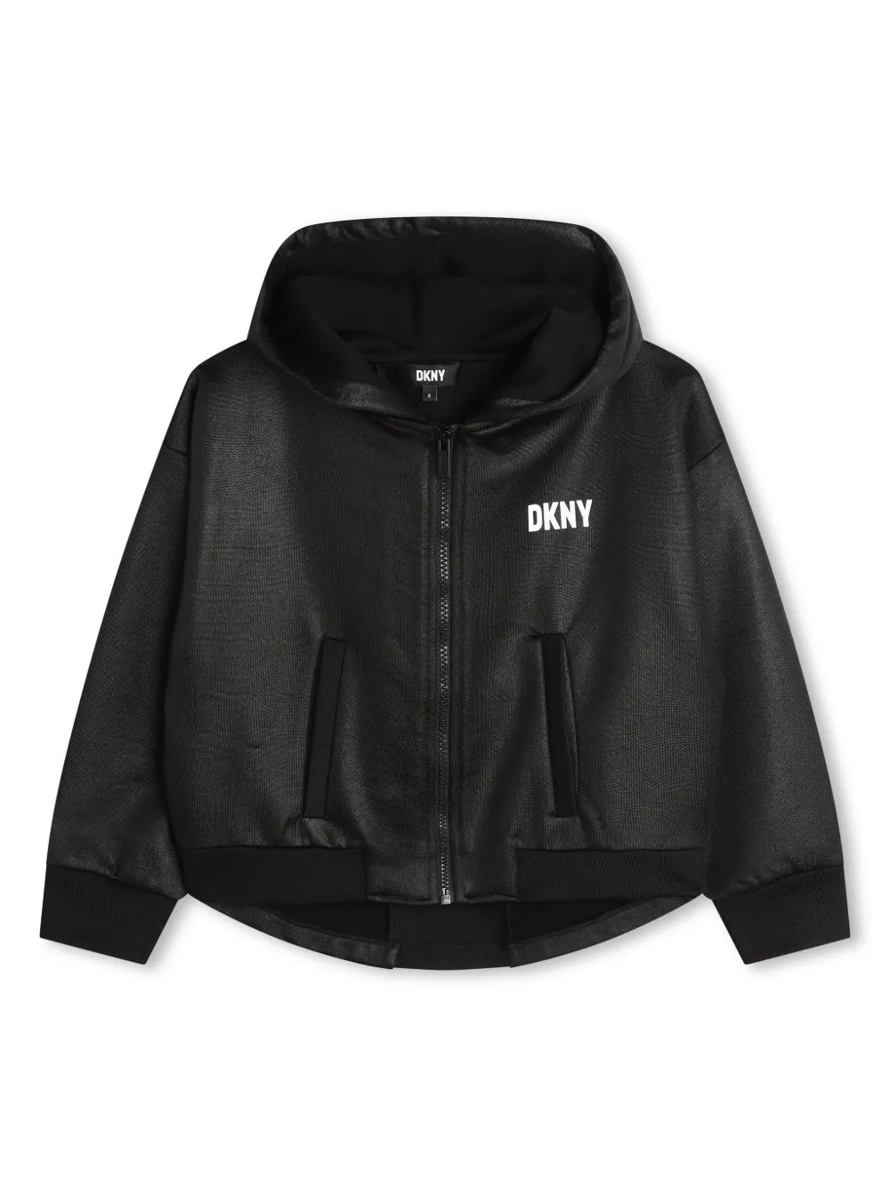 

Куртка с капюшоном и логотипом Dkny Kids, черный