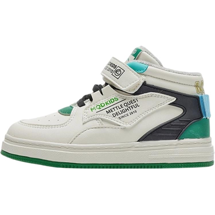 

Высокие детские кроссовки для скейтбординга MQD, бежевый/зеленый