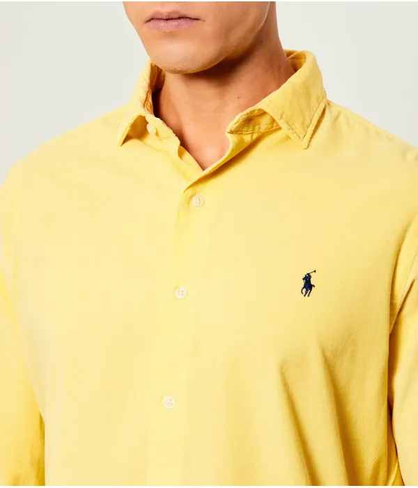 Вельветовая рубашка Custom fit Polo Ralph Lauren, желтый — фото 4