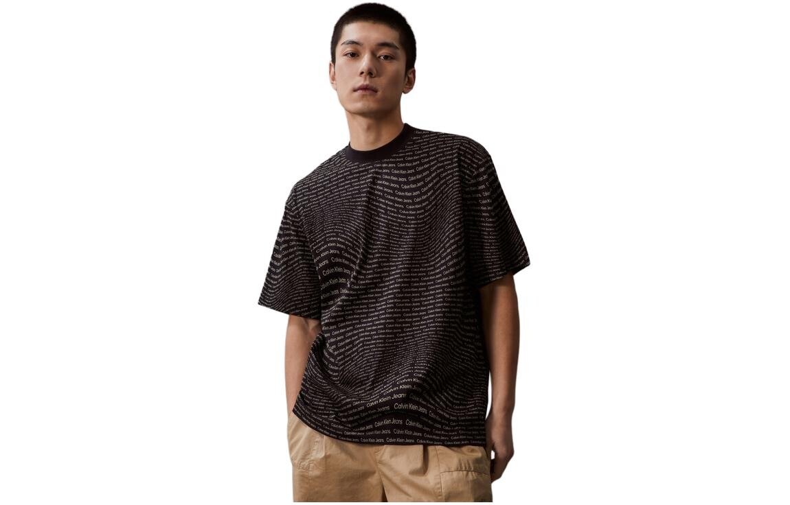 

Мужская футболка Calvin Klein, цвет 0GP - Letter Black