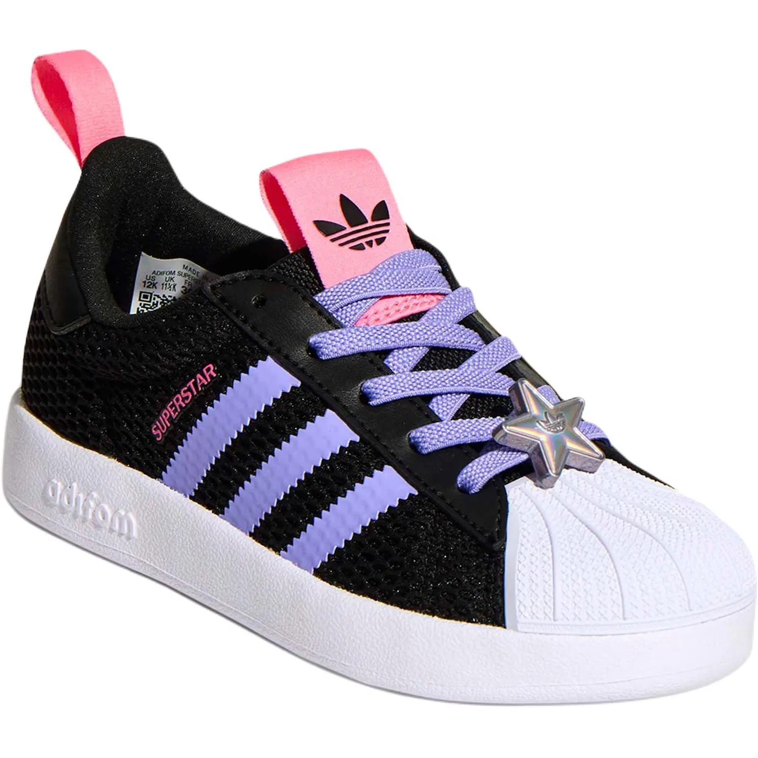 Кроссовки детские для скейтбординга AdiFOM Superstar 360 Low top Dark Light Purple Kids' Adidas Originals — фото 4