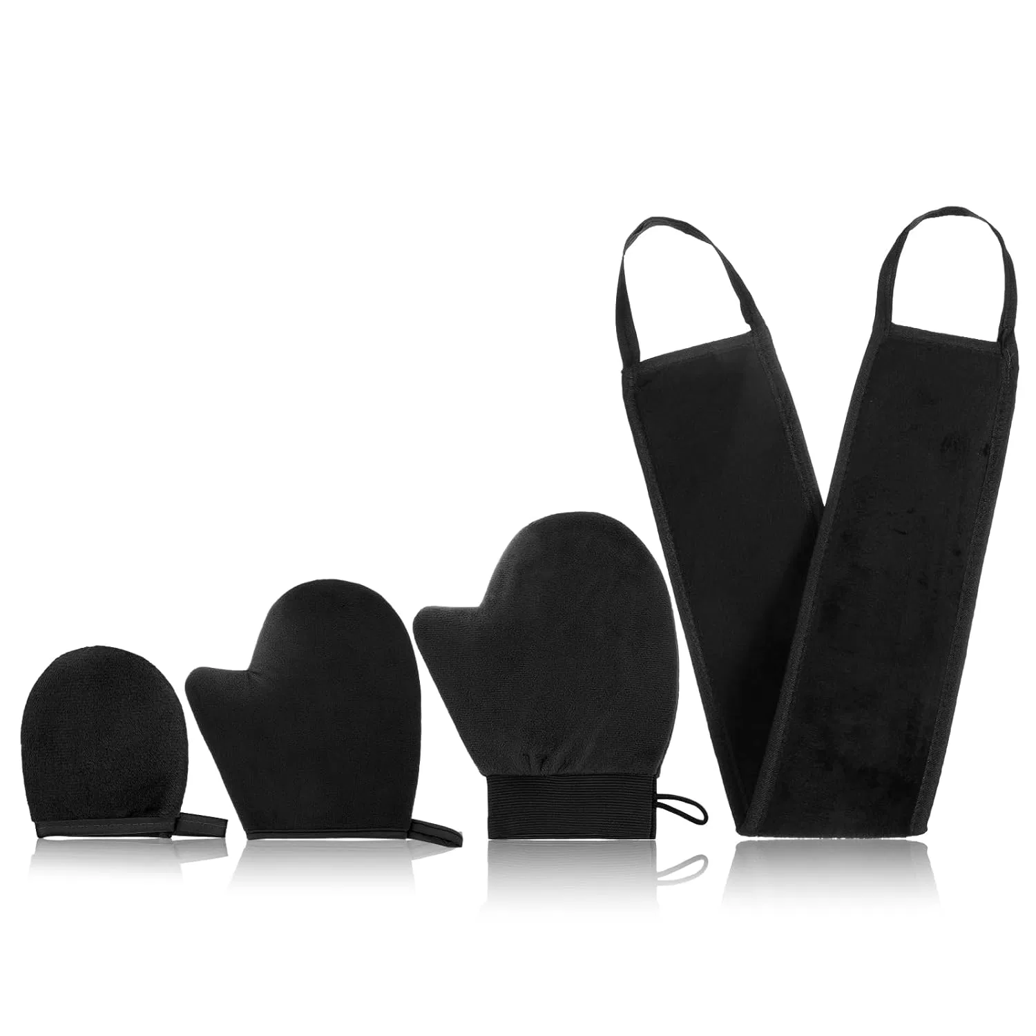 Набор из 4 перчаток для автозагара TIESOME (черный) Tiesome, Black