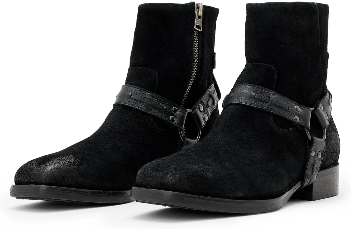 Мужские ботинки AllSaints Milton Harness, черный — фото 2