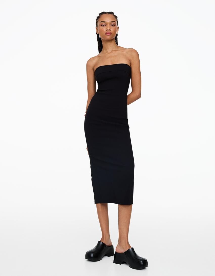 

Сабо платформы Bershka, черный